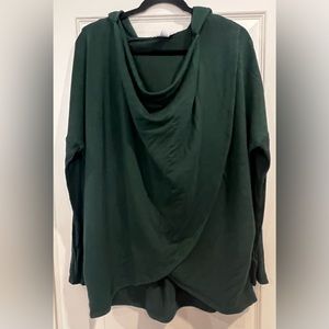 Purana Wrap Sweatshirt Dark Green